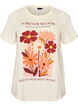 T-shirt en coton avec imprim&eacute;, Vanille, Packshot image number 0