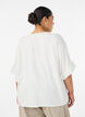 Viskosebluse mit Crochet-Besatz und Kn&ouml;pfen, Vanille, Model image number 2