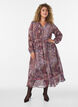 Robe midi &agrave; imprim&eacute; cachemire et taille &eacute;lastique, Violet, Model image number 0