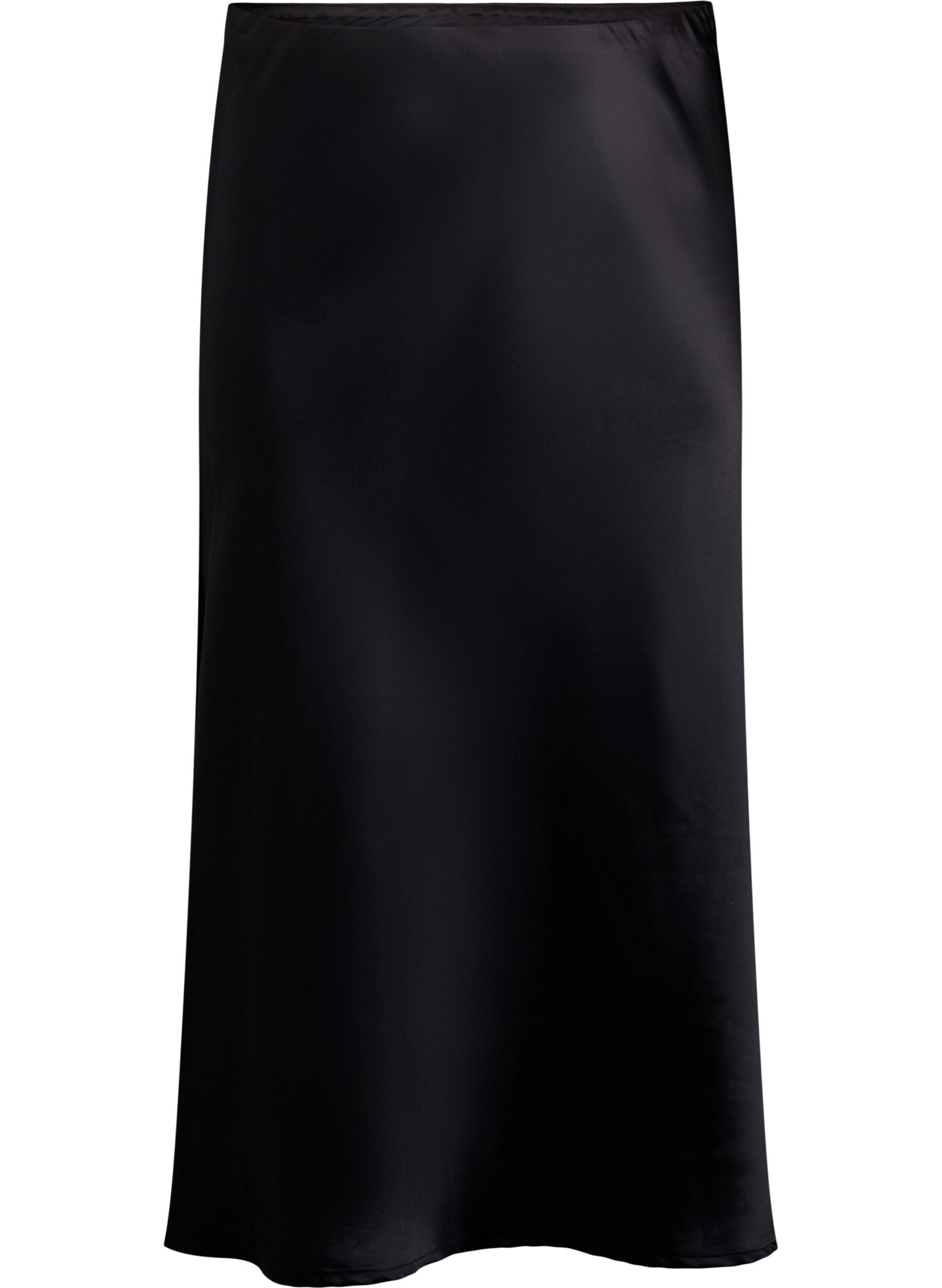Jupe midi en satin