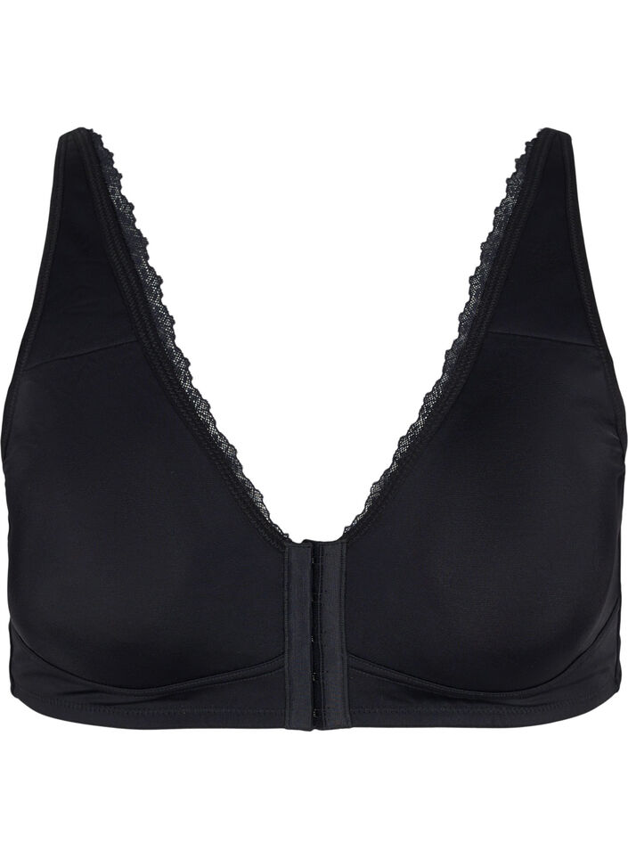 Soutien-gorge avec fermeture frontale, Black, Packshot image number 0