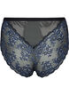 Culotte en dentelle à taille haute, Black w. blue lace, Packshot image number 1