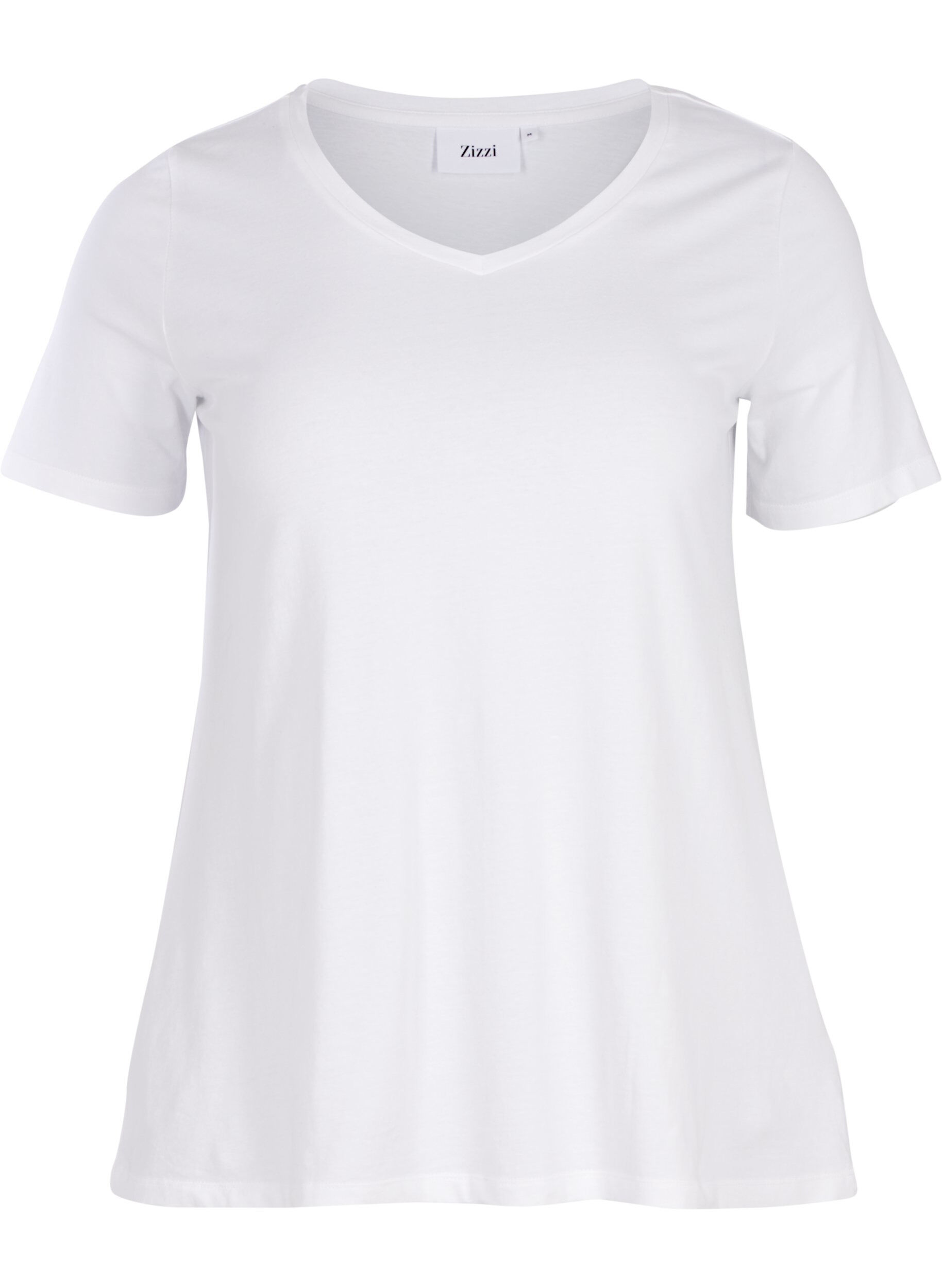 Einfarbiges basic T-Shirt aus Baumwolle