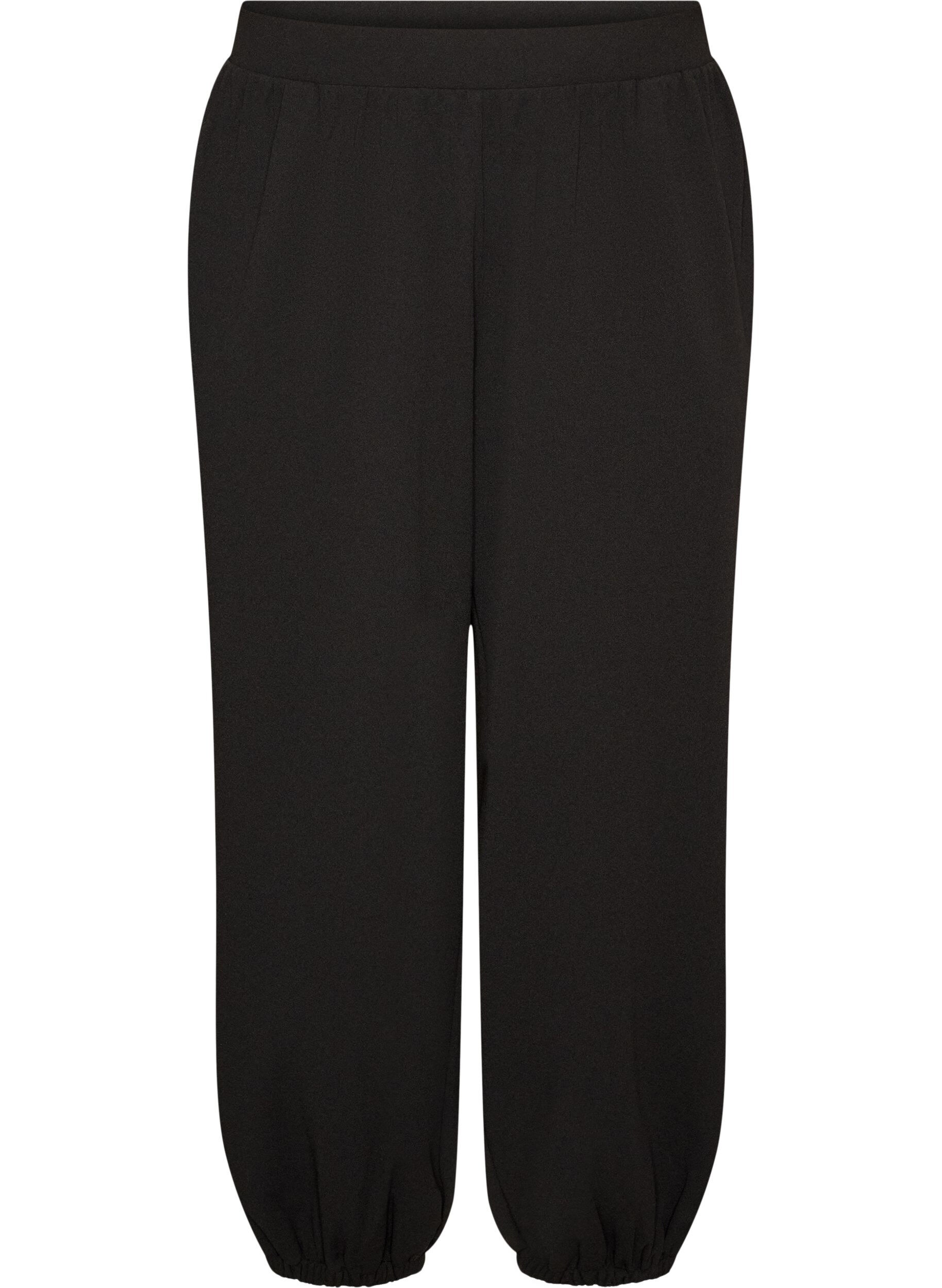 ZizziPantalon ballon &agrave; taille haute en jersey, Noir, Packshot image number 0
