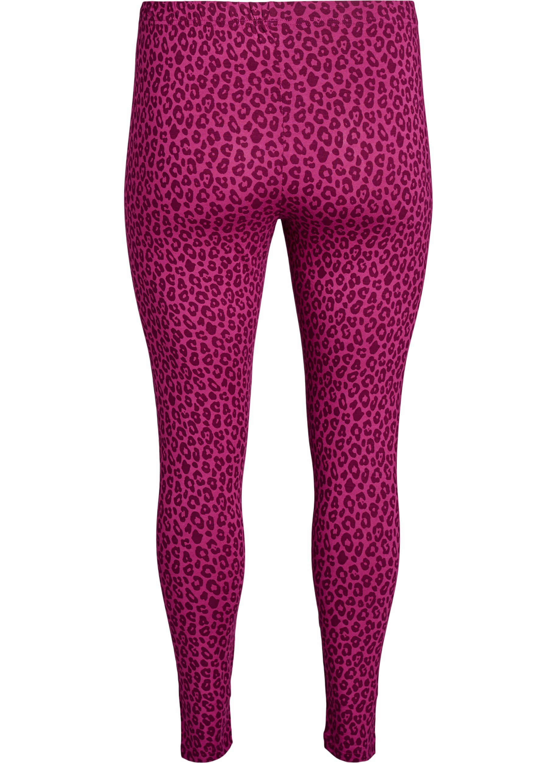 Zizzi Leggings aus Viskose in Kn&ouml;chell&auml;nge, Pink, Packshot image number 1