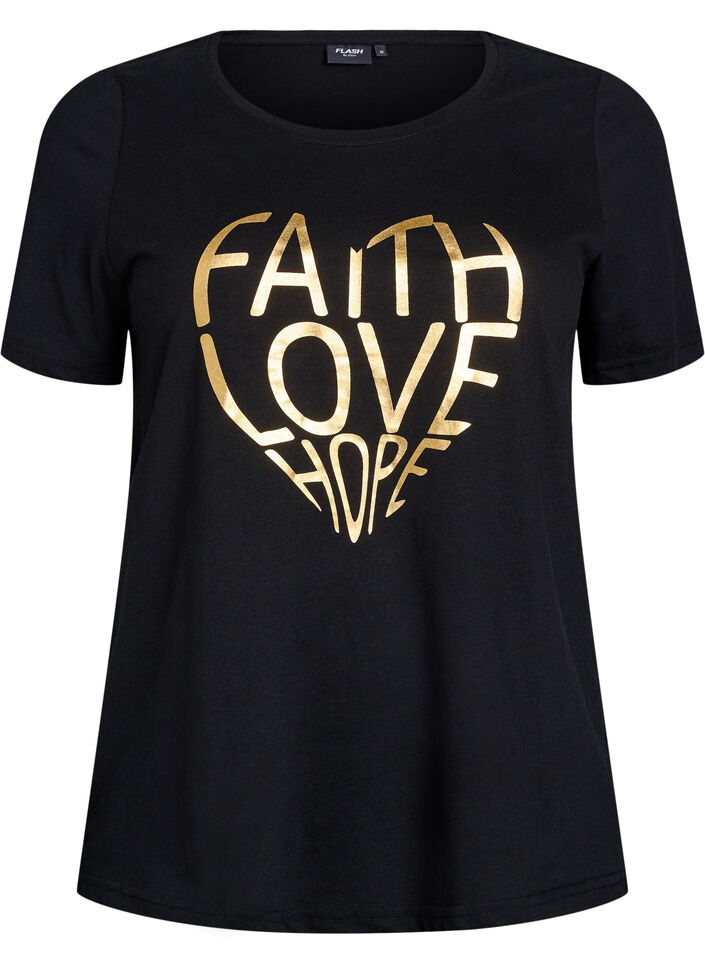 FLASH - T-shirt avec motif, Noir, Packshot image number 0