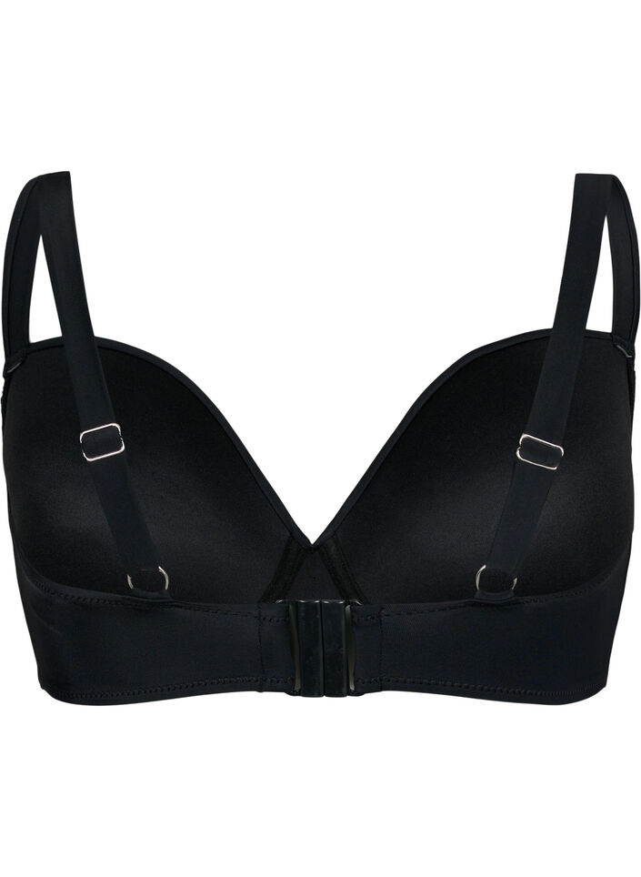 Bikini-BH mit vorgeformten Cups, Black, Packshot image number 1