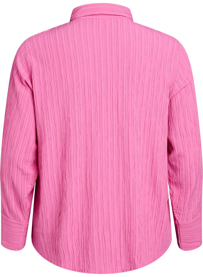 FLASH - Bluse mit Textur, Pink, Packshot image number 1