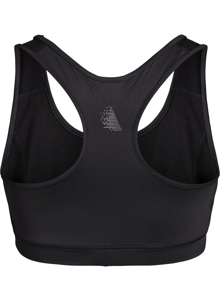 Sport-BH mit Racerback, Schwarz, Packshot