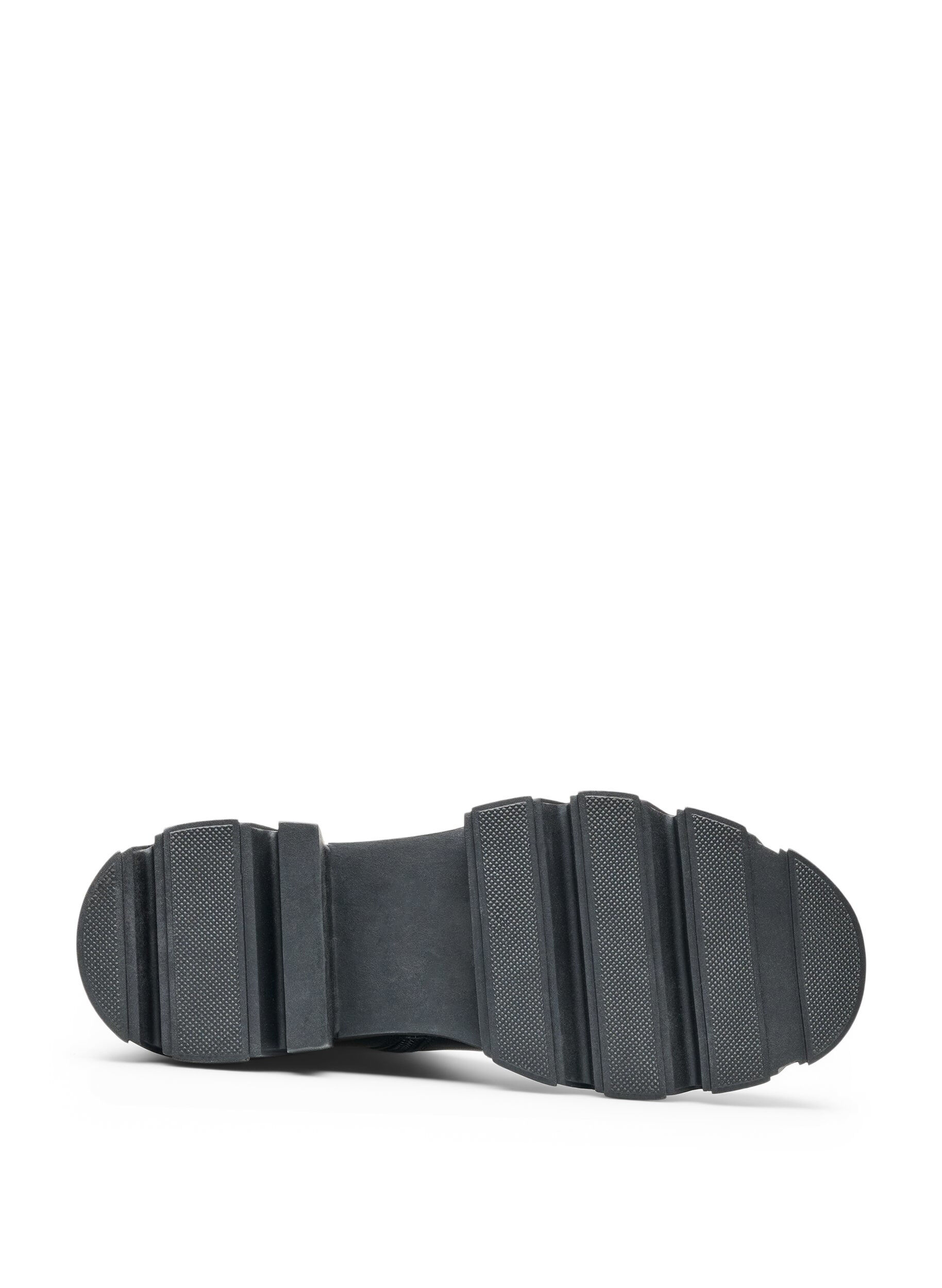 ZizziLanger Stiefel mit gerippten Eins&auml;tzen, Schwarz, Packshot image number 5