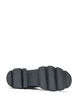 Langer Stiefel mit gerippten Eins&auml;tzen, Schwarz, Packshot image number 5