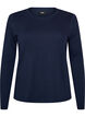 Langarm-Basic-T-Shirt mit Rundhalsausschnitt, Blau, Packshot image number 0