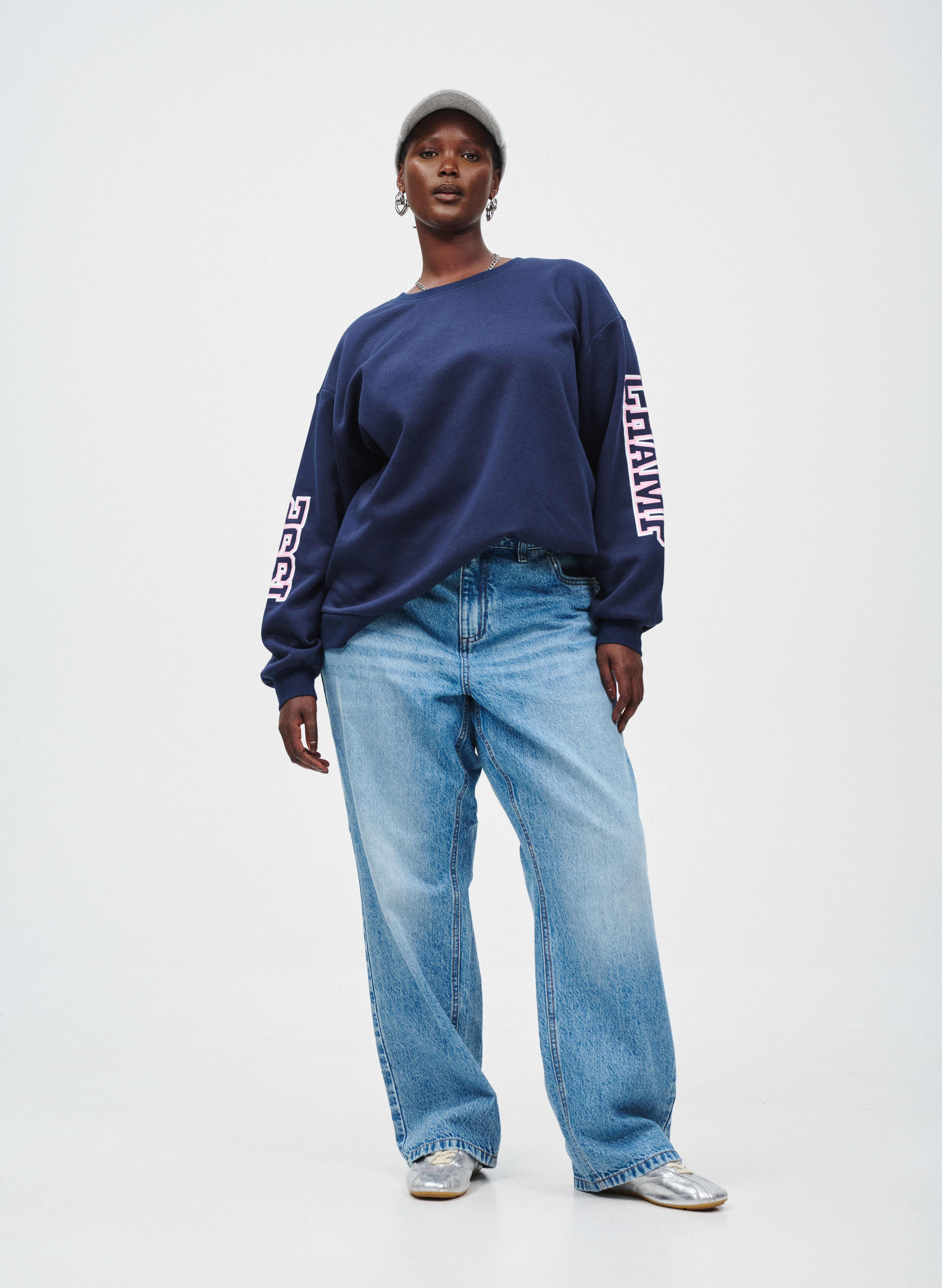 Zizzi Sweatshirt, , Model