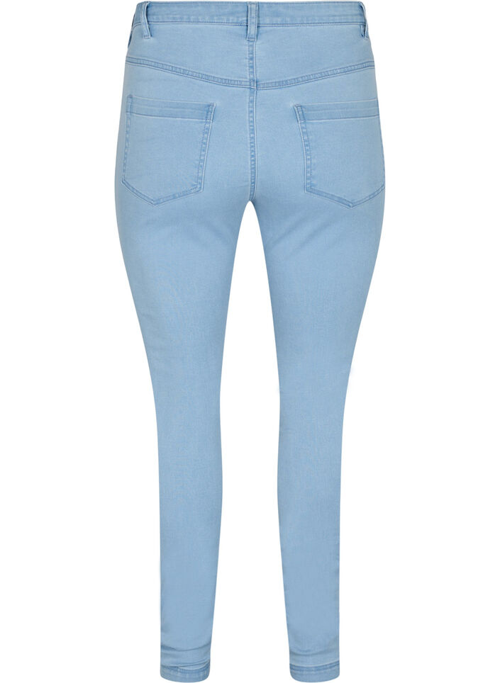 Extra schmale Amy Jeans mit hoher Taille, Ex Lt Blue, Packshot image number 1