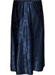 Jupe en satin avec un motif floral ton sur ton, Bleu, Packshot image number 0