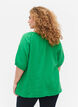 Blouse en coton &agrave; manches mi-longues, Bright Green, Model image number 1