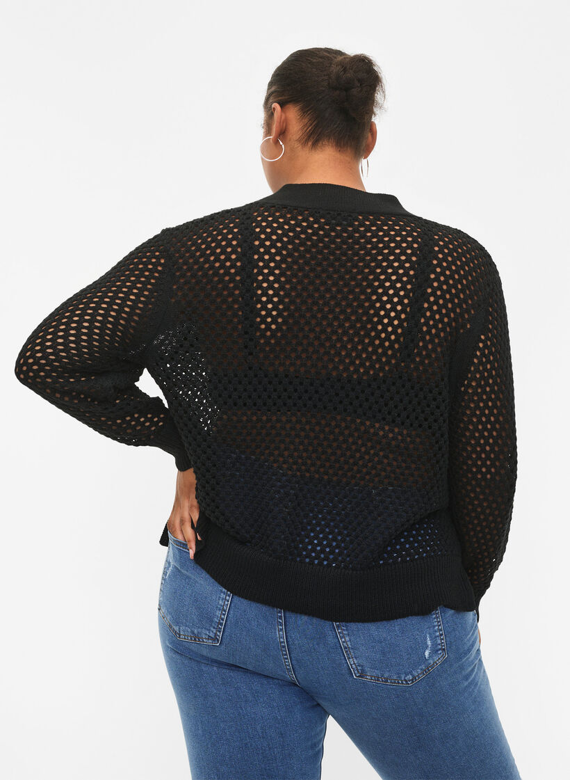 Pull avec motif, Black, Model image number 1