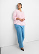 Blouse en mousseline de coton avec broderie anglaise, Rose, Model image number 3