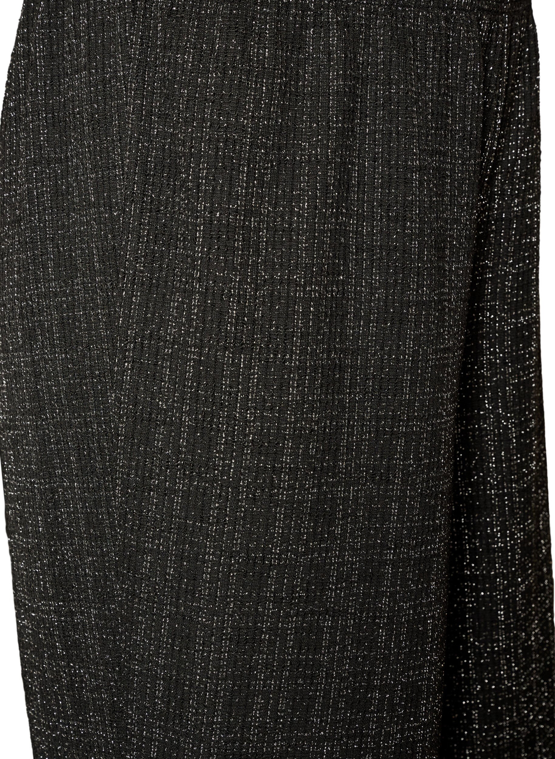 ZizziPantalon &agrave; coupe droite en boucl&eacute;, Noir, Packshot image number 2