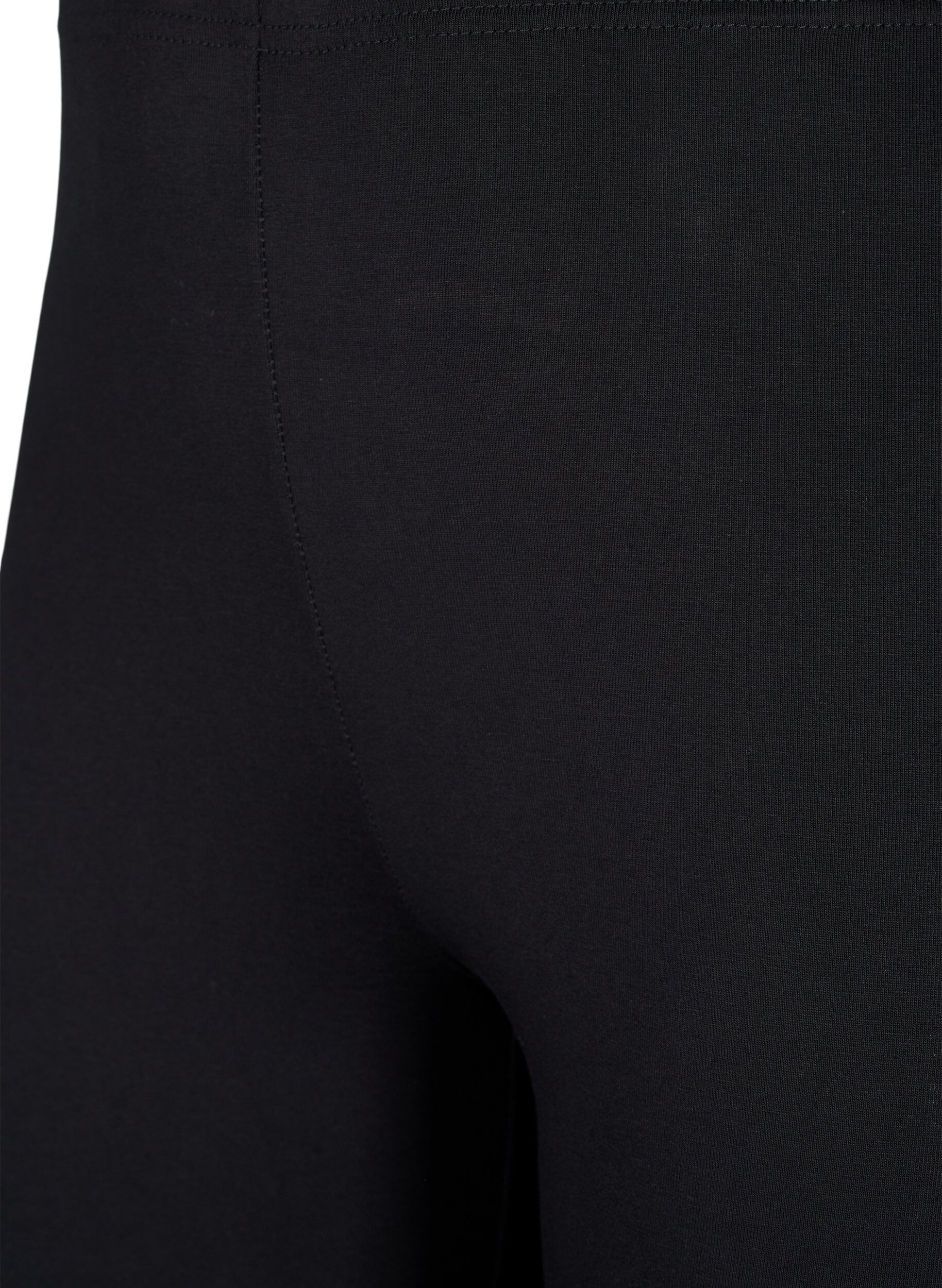 Zizzi 2-pack Baumwoll-Leggings, Schwarz, Packshot image number 2