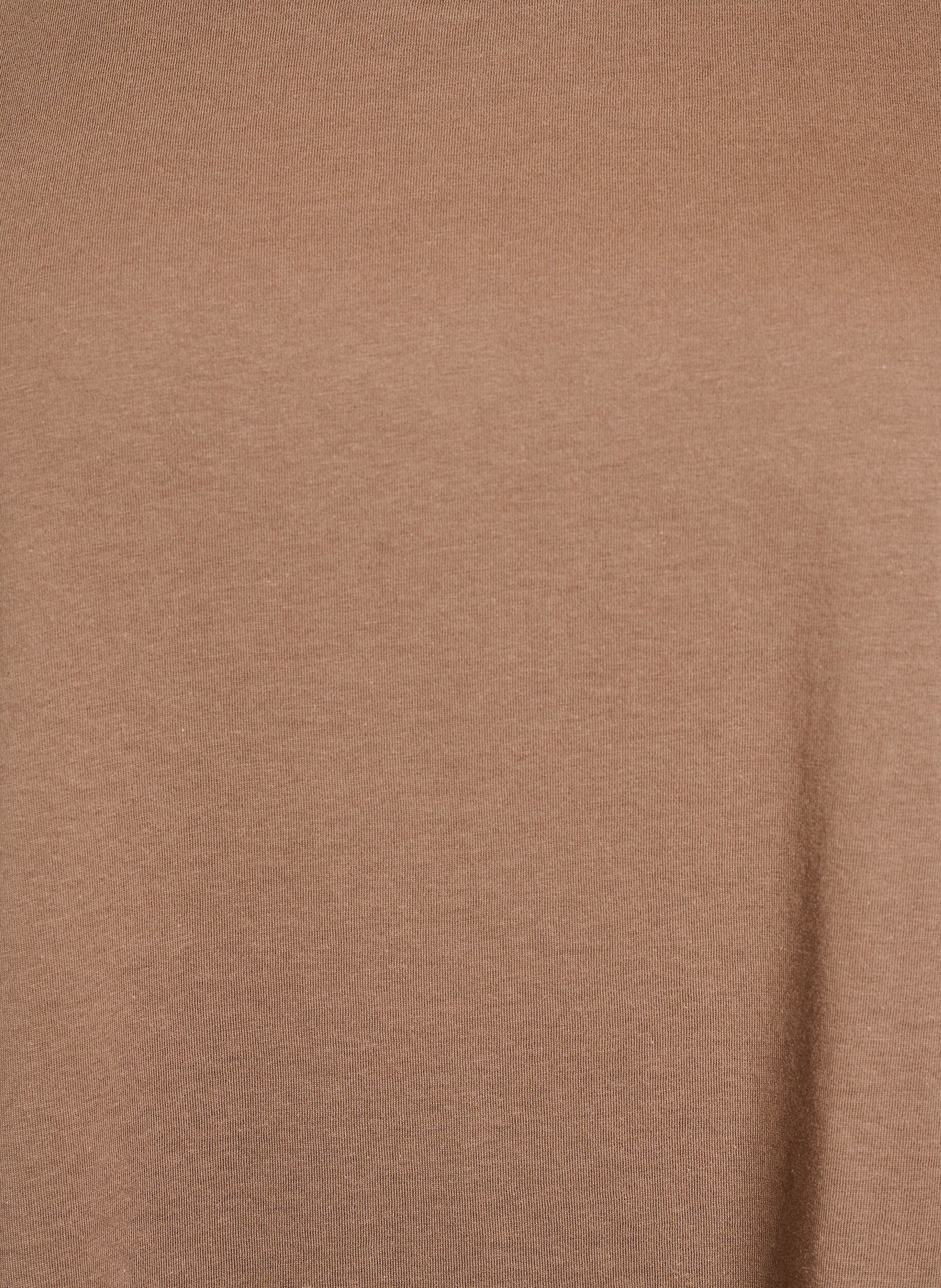 ZizziT-shirt &agrave; manches courtes en coton m&eacute;lang&eacute;, Marron, Packshot image number 2