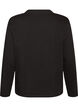 T-shirt Basic avec manches longues, Noir, Packshot image number 1