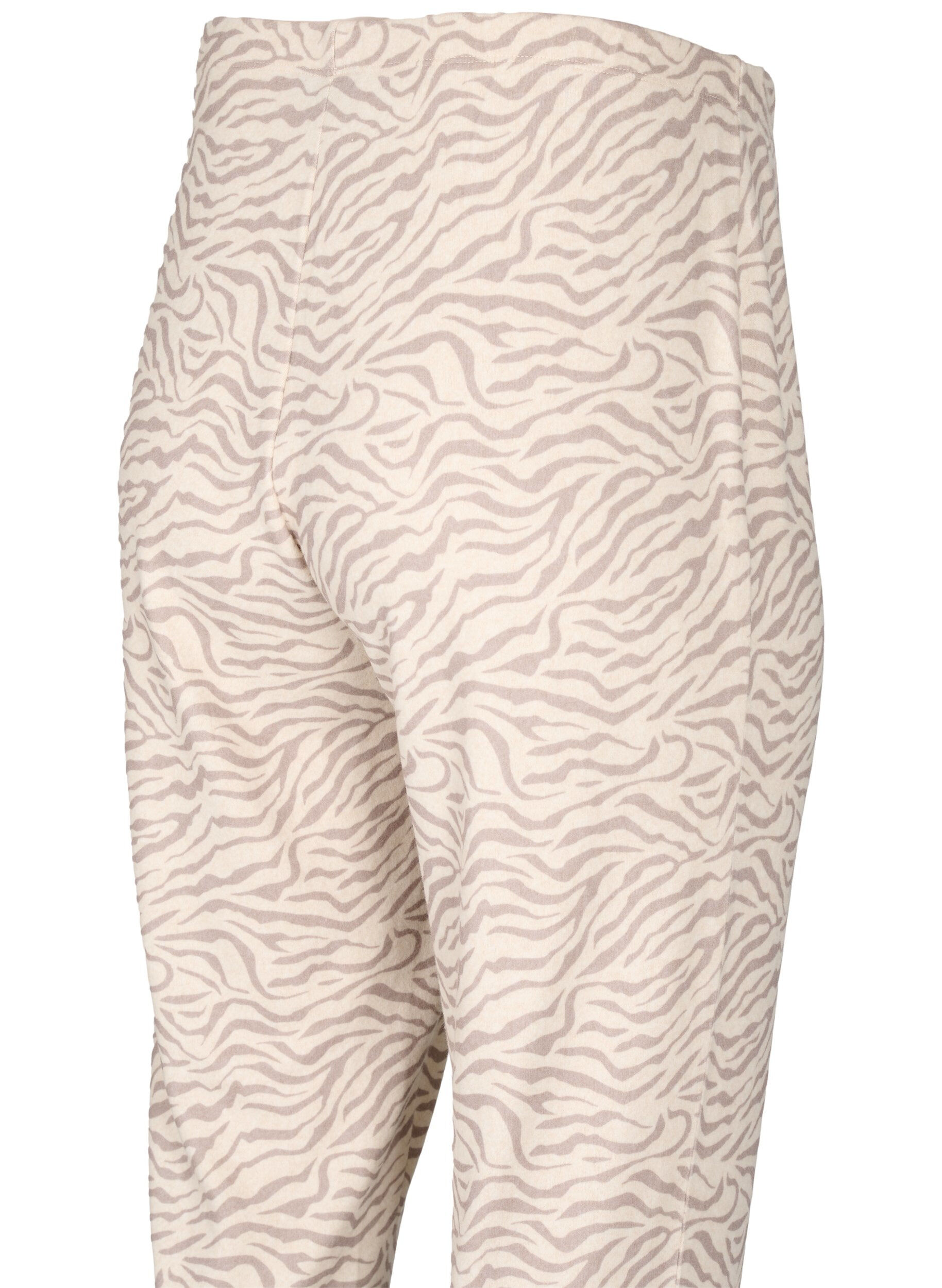 Zizzi Pantalon en velours imprim&eacute;, Pink Tint AOP, Packshot image number 3