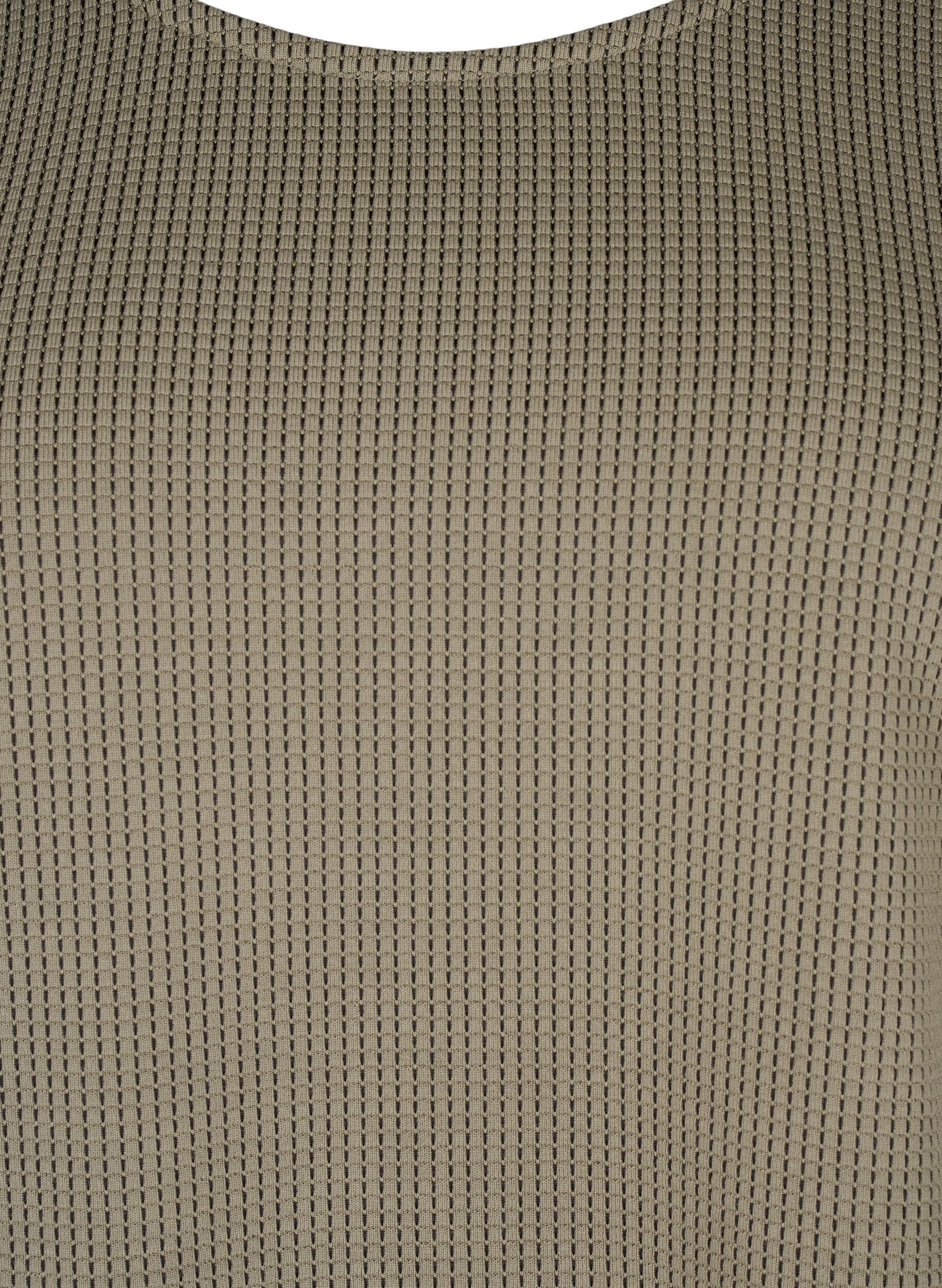 Zizzi Chemisier &agrave; coupe A textur&eacute;, Greige, Packshot image number 2