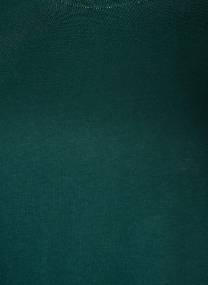Basic T-Shirt aus Baumwolle mit Rundhalsausschnitt, Gr&uuml;n, Packshot image number 2