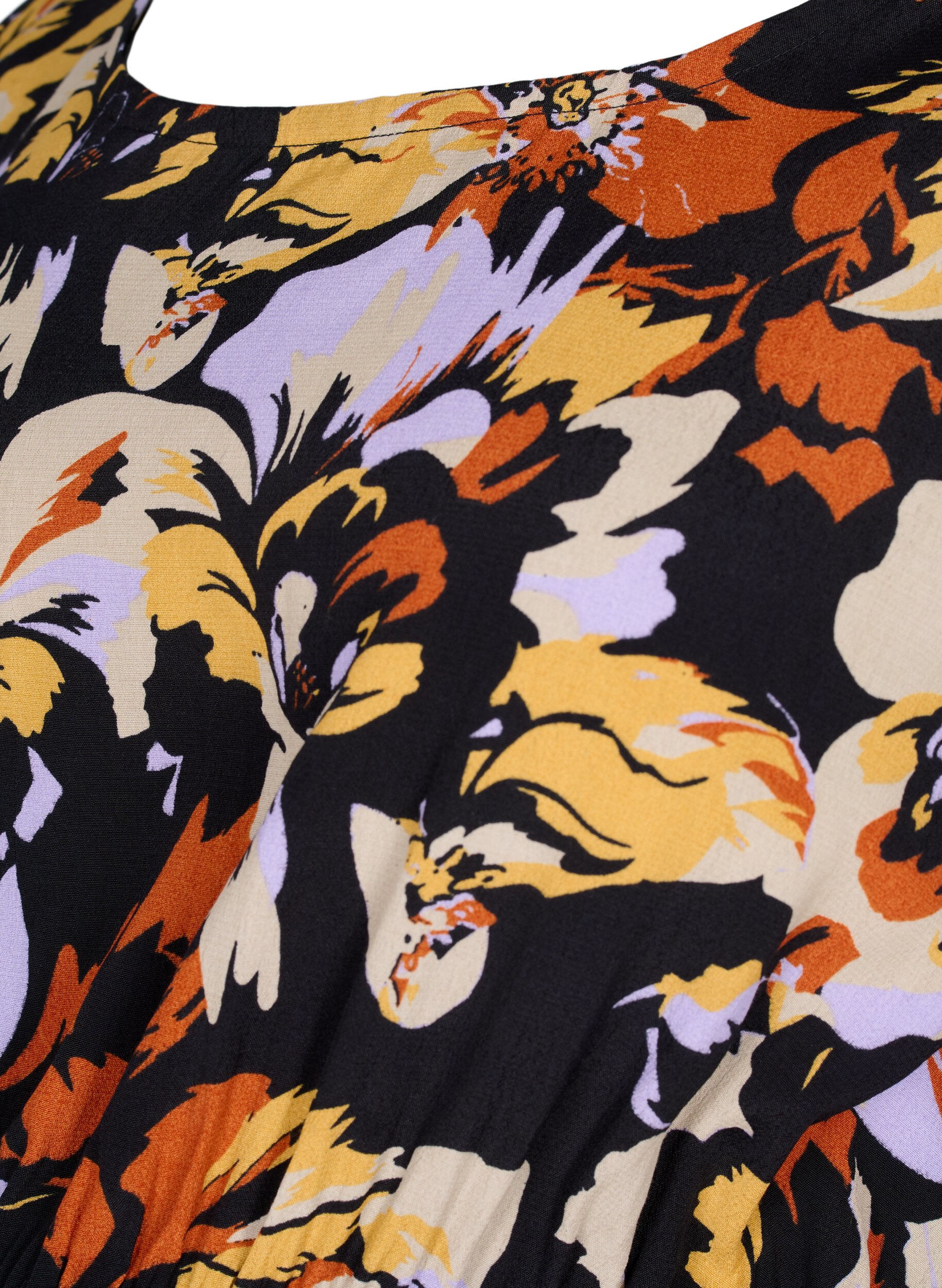 Zizzi Chemisier de maternit&eacute; en viscose et imprim&eacute; floral, Black Flower AOP, Packshot image number 2