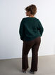 Pull avec n&oelig;ud &agrave; paillettes, Vert fonc&eacute;, Model image number 2