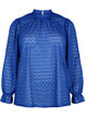  Blouse &agrave; manches longues avec texture &agrave; motifs, Deep Ultramarine, Packshot image number 0