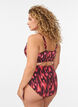 Bikini-Slip mit Print und hoher Taille, Rot, Model image number 1