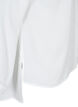 Chemise de couleur unie avec col en V, Bright White, Packshot image number 3