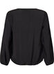 Bluse mit Balloneffekt und Chiffondetails, Schwarz, Packshot image number 1