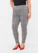 Cropped Hose Maddison mit Karomuster, Black Check, Model image number 2