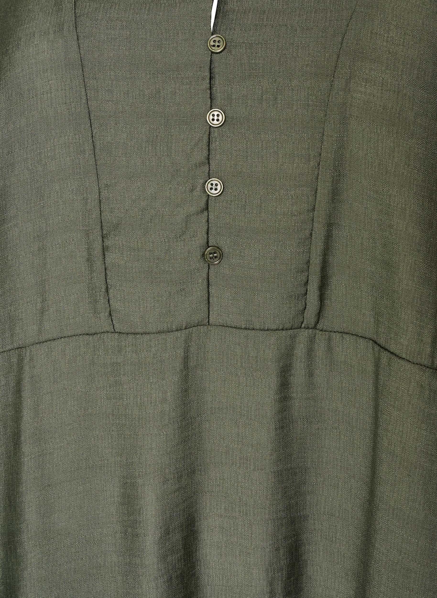 ZizziRobe en viscose avec broderies et volants &eacute;tag&eacute;s, Vert, Packshot image number 2