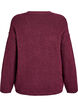 Lockerer Strickpullover mit Kontrastn&auml;hten, Dunkles Bordeaux, Packshot image number 1