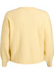 Rippenstrick Strickjacke mit Kn&ouml;pfen, Gelb, Packshot image number 1