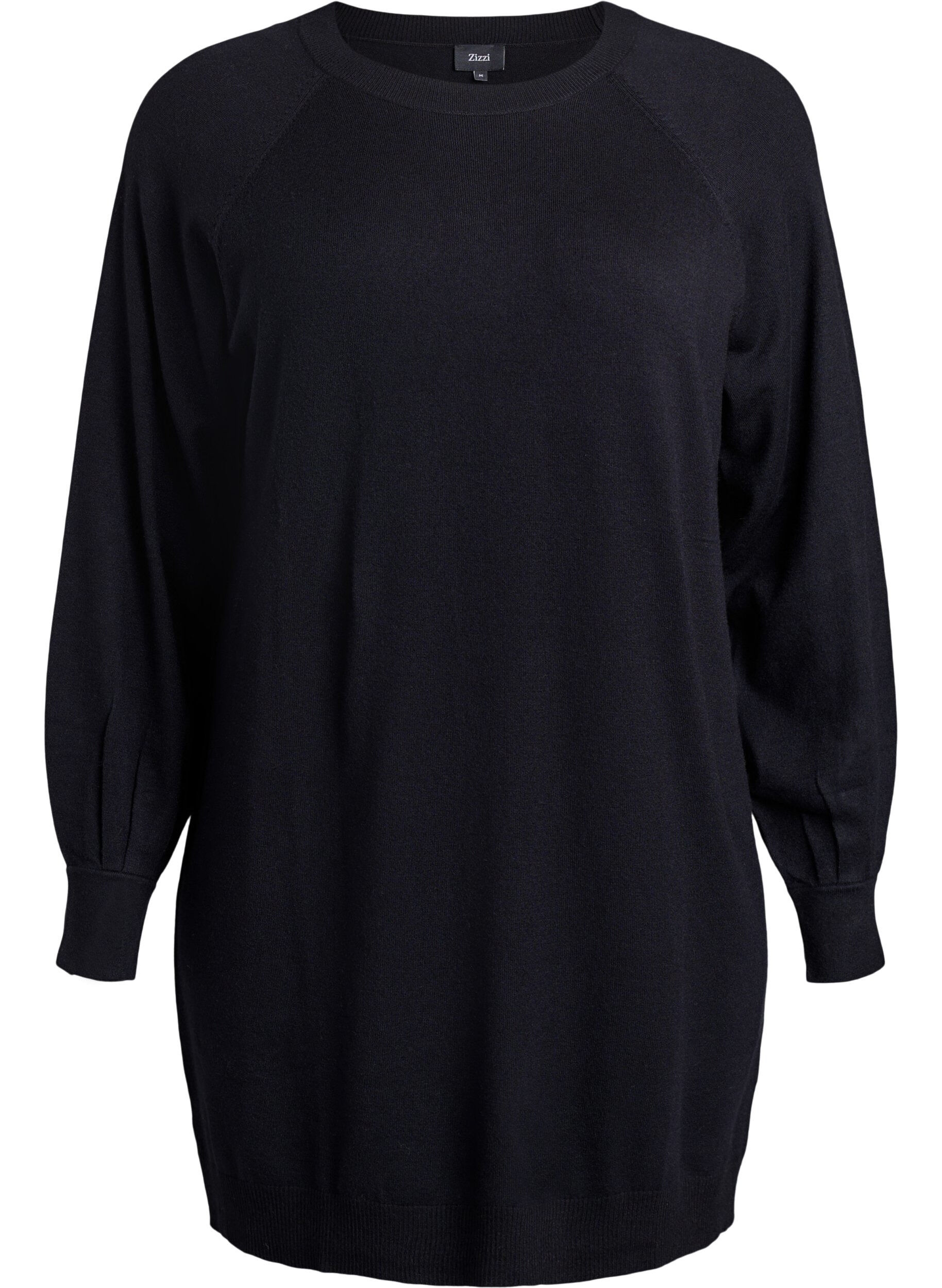 Robe courte en maille avec manches raglan