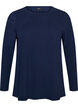 Basic Bluse aus Jersey mit langen &Auml;rmeln, Blau, Packshot image number 0