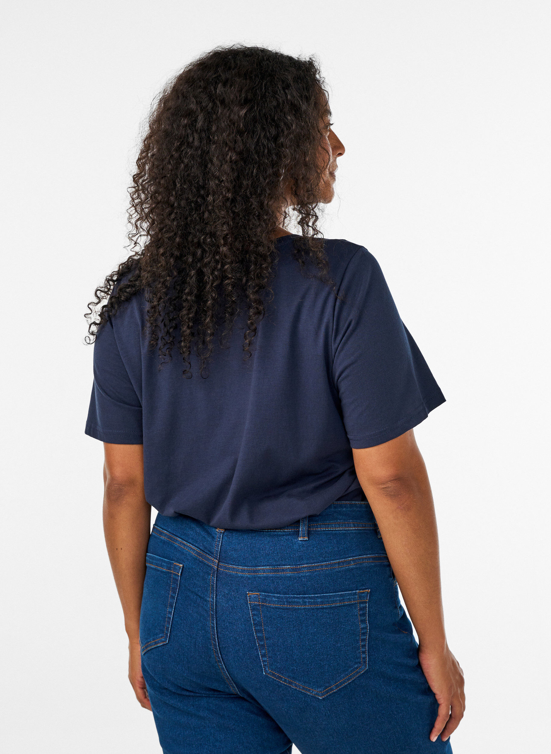 ZizziT-shirt imprim&eacute;, Bleu, Model image number 2