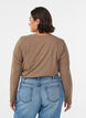 Basic Bluse aus Jersey mit langen &Auml;rmeln, Braun, Model image number 2