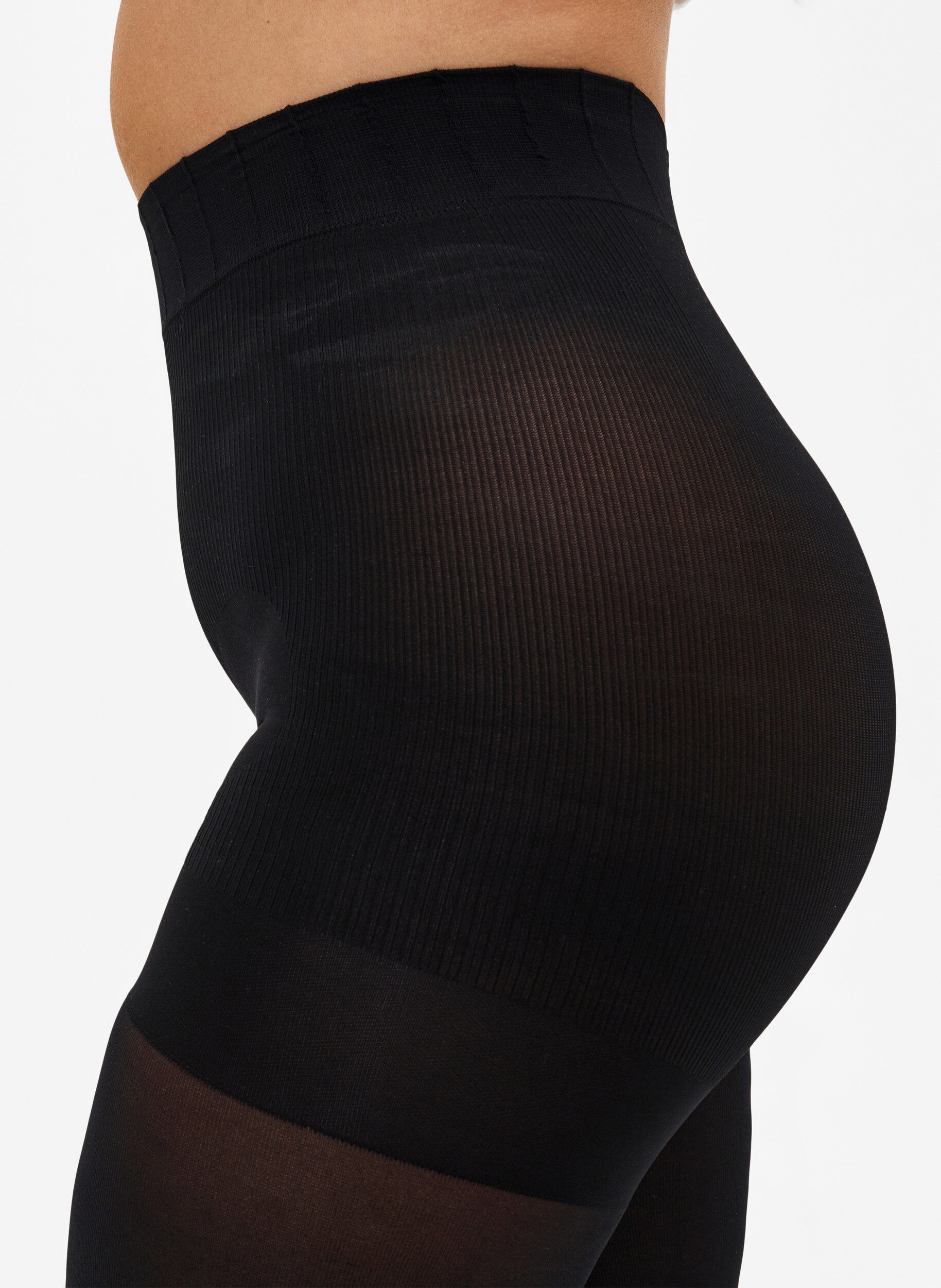 Zizzi Strumpfhose 100 denier mit Push-up, Schwarz, Model image number 2