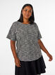Blouse avec d&eacute;tail boutonn&eacute;, Vanille, Model image number 0