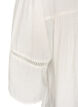 Blouse en viscose avec nervures et effet ballon, Vanille, Packshot image number 3
