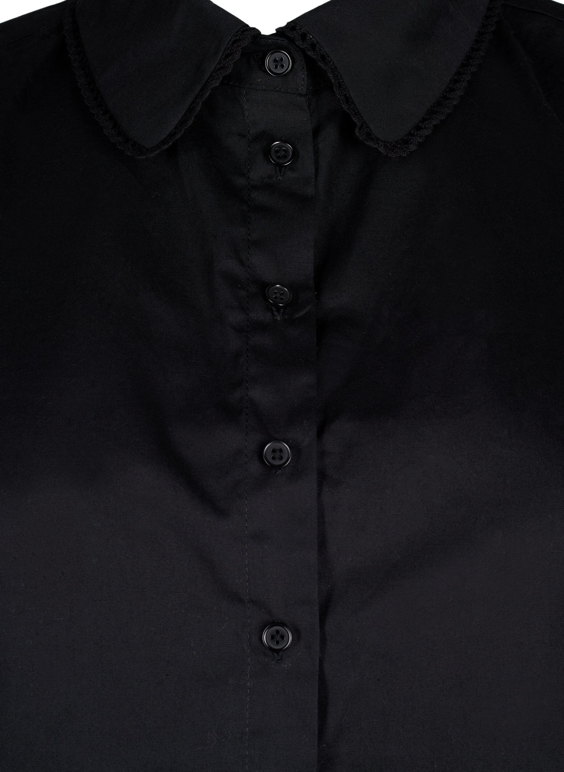 Zizzi Col avec ruban en dentelle, Black, Packshot image number 2