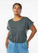 Kurz&auml;rmeliges T-Shirt aus einer Baumwollmischung, Gr&uuml;n, Model image number 0