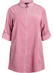 Robe en velours c&ocirc;tel&eacute; avec zip et manches 3/4, Rose, Packshot image number 0