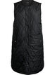 Gilet long matelass&eacute; avec boutons-pression, Noir, Packshot image number 0